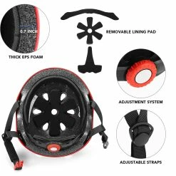 Crest® Casque De Vélo Casque De Sécurité Multisports Pour Enfants / Adolescents / Adultes VTT Vélo Cyclisme Patinage Skateboard Scooter Casque Casquette -PNEUS BIKELIFE Boutique 175692526 max