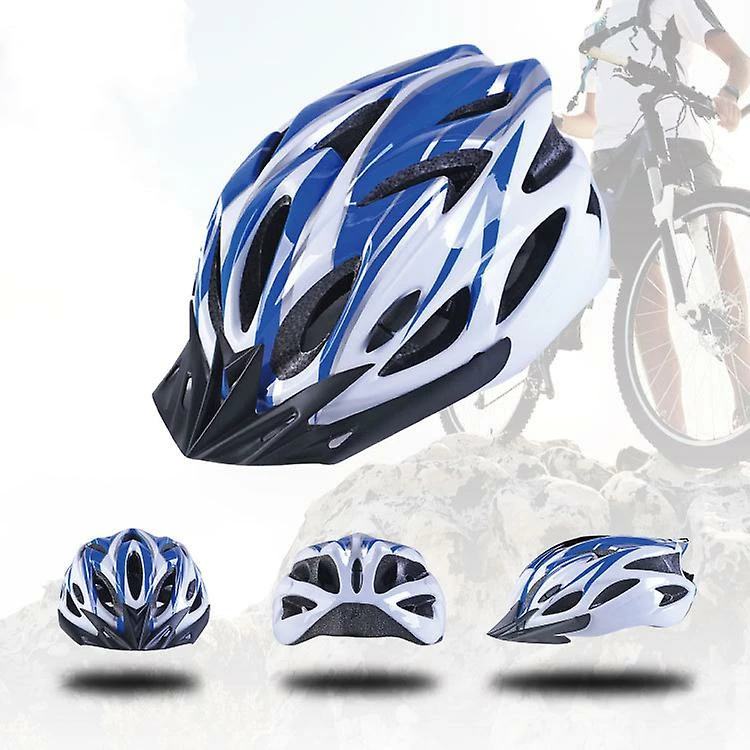 Unbranded Casque De Vélo Bleu + Noir Casque De Vélo De Montagne Casque Monobloc 2 Unbranded Casque De Vélo Bleu + Noir Casque De Vélo De Montagne Casque Monobloc – Image 2