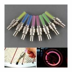 2 Pièces CHAUDE LED Néon BOUCHON De Tige DE Valve De Vélo De Voiture Moto Roue Pneu Lampe Valve Pneu Lumière Vélo Accessoi - Avis / Test