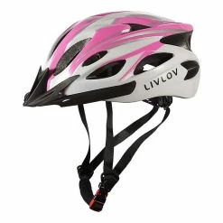 Mickcara Casque De Vélo Livlov V1 Pour Adultes Avec Visière Et Coussin Amovibles, 18 évents, Casque De Vélo Léger Réglable De 56 à 62 Cm