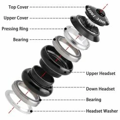 Unbranded Casque 1 1/8 Pouce Pour Tube Droit Sans Fil De 28,6 Mm -PNEUS BIKELIFE Boutique 354746155 max