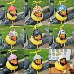 SOFIRN Accessoires De Moto Corne De Vélo Mignon Petit Canard Jaune Airscrew Casque Debout Canard Vent Vélo Moto Équitation -PNEUS BIKELIFE Boutique 373061452 max