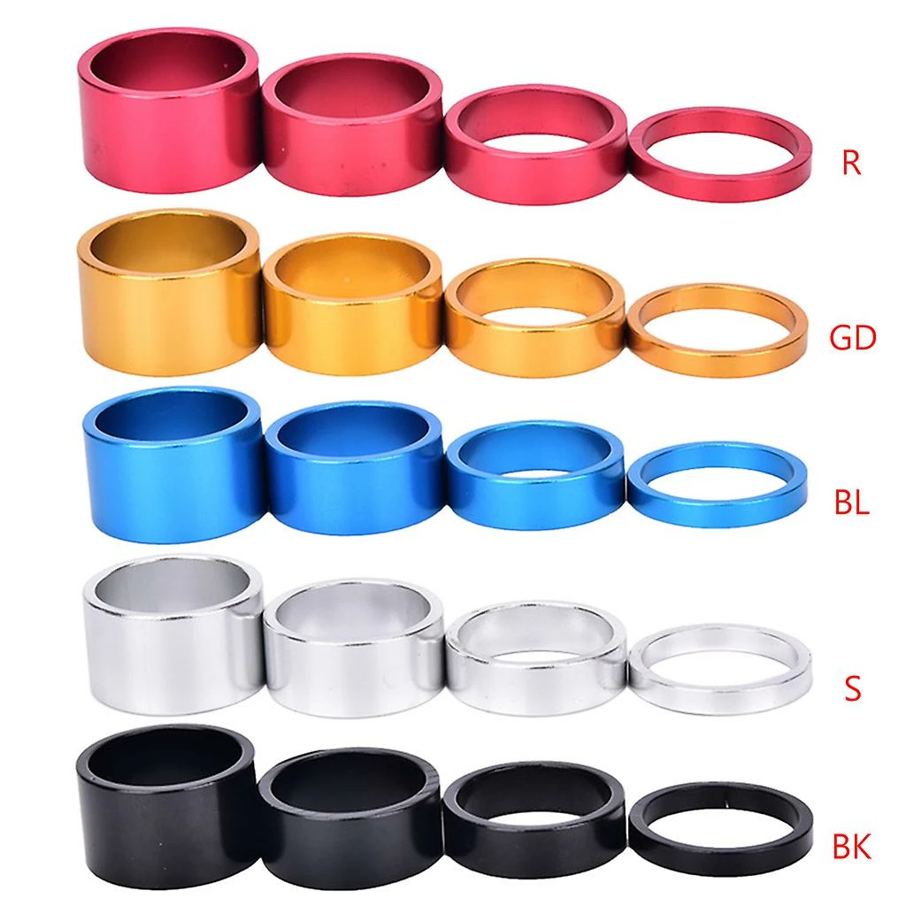 Unbranded 4pcs / Lot MTB Casque Laveuse Raise Guidon Bicycle Fork Washer Stem Spacers 2 Unbranded 4pcs / Lot MTB Casque Laveuse Raise Guidon Bicycle Fork Washer Stem Spacers – Image 2