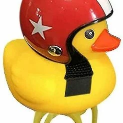 Woosien Mignon Casque Canard Vélo Cloche Avec Led Lumière Caoutchouc Canard Vélo Guidon Cornes Drôle Accessoires De Vélo -PNEUS BIKELIFE Boutique 386884530 max