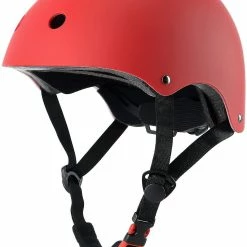 Woosien Casque De Vélo Pour Enfants, Réglable Et Multi-sport, Du Tout-petit à La Jeunesse, Rouge-grand