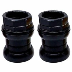 Unbranded 2x Casque Externe De Vélo Compatible Avec Le Vélo 1 1/8inch 28.6mm Compatible Withk Noir