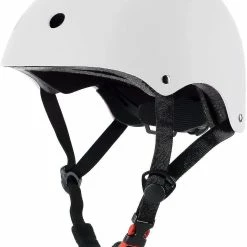 Unbranded Casque De Vélo De Skateboard Cpsc Certifié Léger Réglable, Multi-sport Pour Vélo Cyclisme Skate Scooter (blanc-moyen)