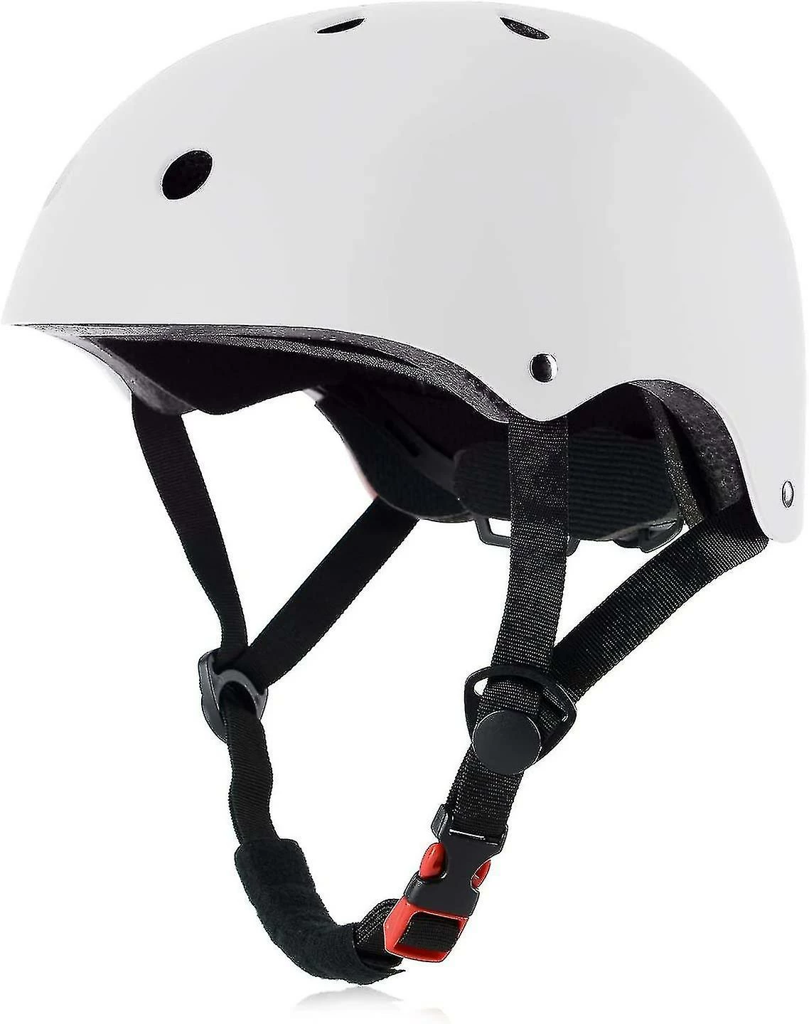 Unbranded Casque De Vélo De Skateboard Cpsc Certifié Léger Réglable, Multi-sport Pour Vélo Cyclisme Skate Scooter (blanc-moyen) 1 Unbranded Casque De Vélo De Skateboard Cpsc Certifié Léger Réglable, Multi-sport Pour Vélo Cyclisme Skate Scooter (blanc-moyen)