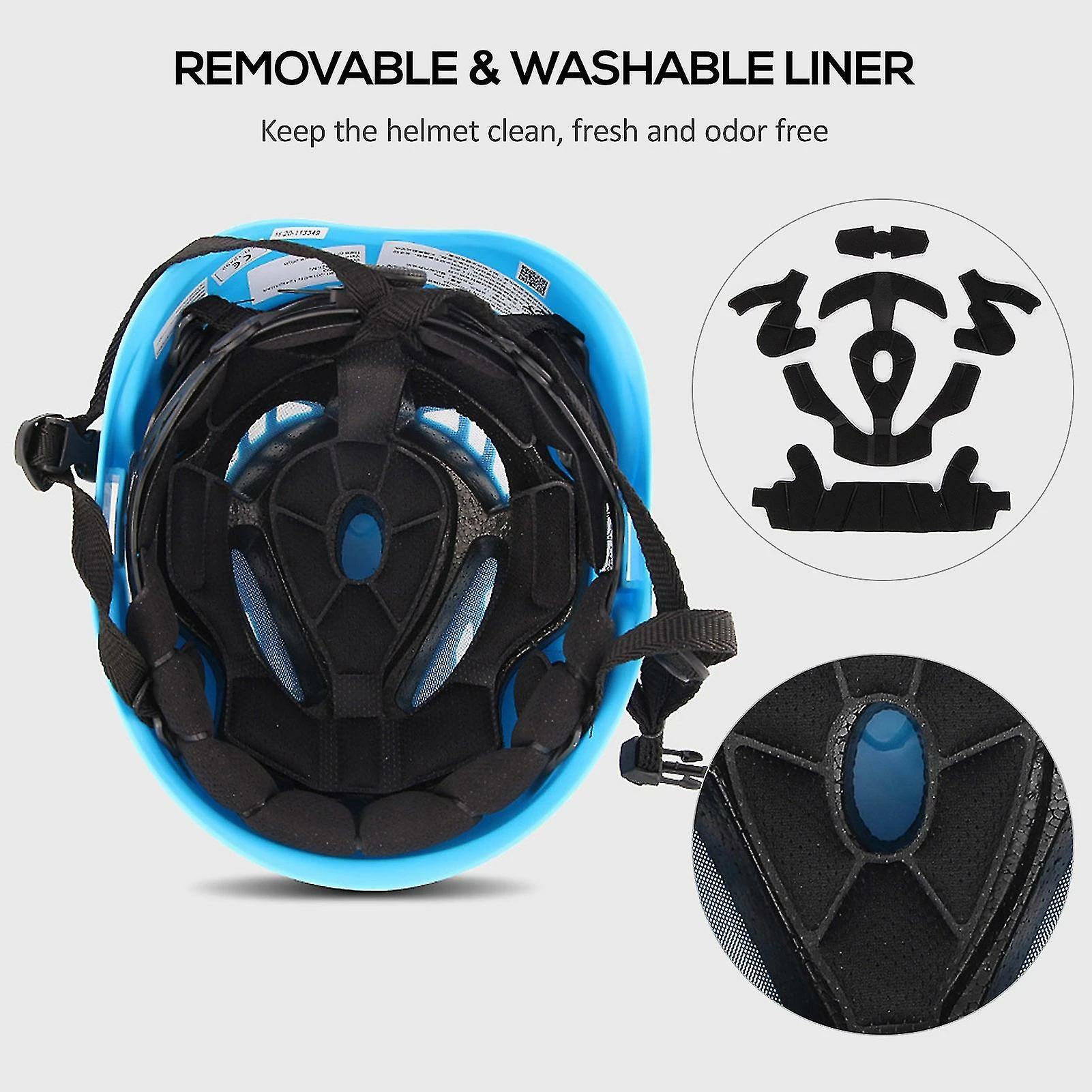 Unbranded Casque D’escalade Casque De Sécurité De Cyclisme W / Lampe Frontale Earmuff Feu Arrière Points D’attache Pour La Randonnée Escalade Casque De Vélo Spéléologique 4 Unbranded Casque D’escalade Casque De Sécurité De Cyclisme W / Lampe Frontale Earmuff Feu Arrière Points D’attache Pour La Randonnée Escalade Casque De Vélo Spéléologique – Image 4