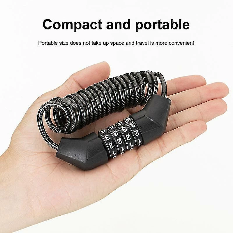 Unbranded Serrure à Code Télescopique Véhicule électrique Casque évolutif Serrure De Vélo 3 Unbranded Serrure à Code Télescopique Véhicule électrique Casque évolutif Serrure De Vélo – Image 3