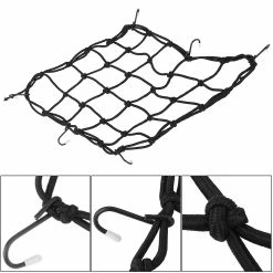 Gegong Moto Vélo Vélo Bagage Casque Cargo Net Sac De Rangement Mesh Web Avec 6 Crochets -PNEUS BIKELIFE Boutique 681836246 max