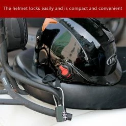 Unbranded Casque Chaîne Serrure Mot De Passe à 3 Chiffres Pour Scooter Moto Vélo Serrure Câble -PNEUS BIKELIFE Boutique 756051523 max 1