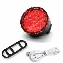 Nw 1776 Shxx Casque De Vélo Light Seat Tube Taillight Usb Chargeable Bike Saddle Bag Led Lamp Cycling Helmet Backpack Cushion Bag Rear Lightred Xq-zxc47