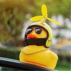 Nw 1776 Shxx 2 Packrubber Canard Jouet Ornements Jaune Canard Voiture Tableau De Bord Décorations Squeeze Canard Bicycle Cornes Hélice Casque Xq-zxc06 -PNEUS BIKELIFE Boutique 769016509 max
