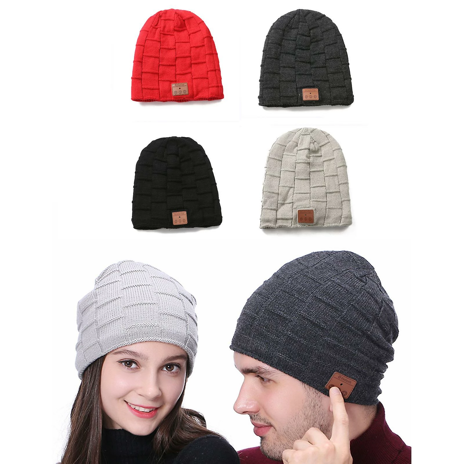 Unbranded Tricoté Velvet Hiver Chaud Sans Fil Bluetooth-compatible Casque Casque Musique Casque Chapeau Pour Nuit Courir Pêche Sports De Plein Air Voyage Couvre-chef Sup 2 Unbranded Tricoté Velvet Hiver Chaud Sans Fil Bluetooth-compatible Casque Casque Musique Casque Chapeau Pour Nuit Courir Pêche Sports De Plein Air Voyage Couvre-chef Sup – Image 2