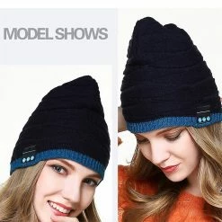 Unbranded Sans Fil Bluetooth Compatible Poisson Modèle Tricoté Velours Hiver Casque Chaud Cap Musique Appel Casque Chapeau Pour Nuit Courir Pêche Sports De Plein Air T -PNEUS BIKELIFE Boutique 776473559 max