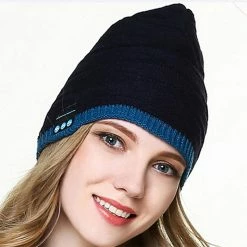 Unbranded Sans Fil Bluetooth Compatible Poisson Modèle Tricoté Velours Hiver Casque Chaud Cap Musique Appel Casque Chapeau Pour Nuit Courir Pêche Sports De Plein Air T -PNEUS BIKELIFE Boutique 776473639 max
