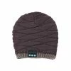 Unbranded Sans Fil Bluetooth Compatible Poisson Modèle Tricoté Velours Hiver Casque Chaud Cap Musique Appel Casque Chapeau Pour Nuit Courir Pêche Sports De Plein Air T