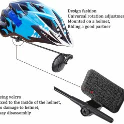 Youngcome 2 Pack Casque De Vélo Miroir, 360 Degrés Réglable Vélo Léger Cyclisme Casque De Recul Miroir Pour Cyclisme, Accessoires De Cyclisme -PNEUS BIKELIFE Boutique 777324789 max