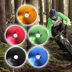 Unbranded Nouveau Capuchon De Casque De Vélo 28.6mm étanche à La Poussière Top MTB Bike Stem Cover Alliage D’aluminium -PNEUS BIKELIFE Boutique 786243100 max