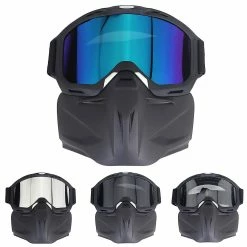 Unbranded Lunettes De Moto UV Lunettes De Casque Avec Masque Détachable Pour Les Activités De Plein Air -PNEUS BIKELIFE Boutique 786245571 max