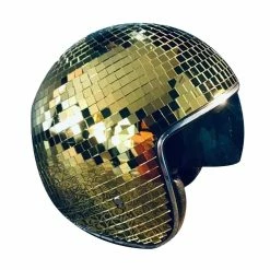 Hcankcan Casque Disco Ball Avec Visière Rétractable Pour Accessoires De Discothèque Cool