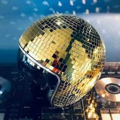 Hcankcan Casque Disco Ball Avec Visière Rétractable Pour Accessoires De Discothèque Cool -PNEUS BIKELIFE Boutique 797260810 max