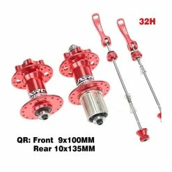 Accessoire Vélo,Moyeu De Disque De Vtt ARC 32 36 Trous Avant 9x100 Arrière 10x135, Moyeu De Roue De Vélo NBK, 8 9 - Type Red - Avis / Test