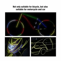 Atyhao Décalcomanies Vélo 2 Rouleaux Vélo Cyclisme Autocollants Réfléchissants Bande De Bande De Décalcomanie De Roue De - Avis / Test