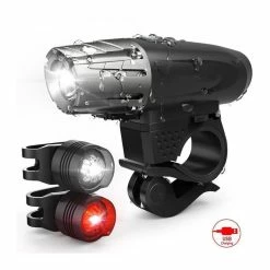 Kit De Lampe Vélo Feu Arrière Roue Jusqu Imperméable Bicyclette Allume Principale Avant Lumière Rechargeable USB Usages Po - Avis / Test