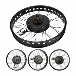 Qiilu Kit De Conversion De Moteur Ebike Vélo électrique 48V 1000W Kit De Conversion De Moteur De Moyeu Roue 26x4 Pouces (vola - Avis / Test