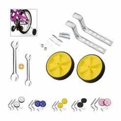 Sunshine Smile Roues De Support Pour Vélo D'enfant,Roues Stabilisatrices,Roulette Pour Vélo Enfant,Vélo Roue [63] - Avis / Test