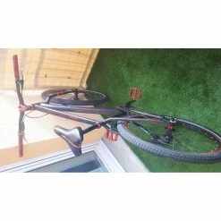 Vélo Urbain Rockrider -PNEUS BIKELIFE Boutique velo 275 single speed noir et rouge 5