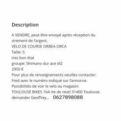 Vélo De Course Orbea - 52 7 Vélo De Course Orbea - 52 -PNEUS BIKELIFE Boutique velo route orbea 3